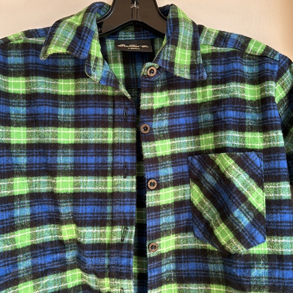 The Vermont Flannel Company Flannel in Blue and Green - Picture 3 of 7